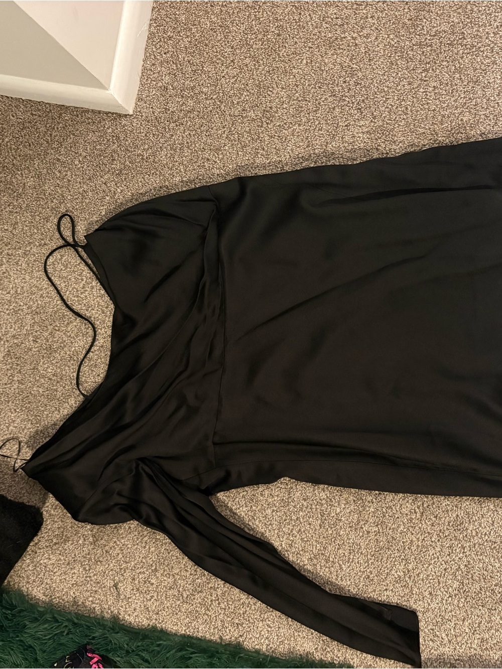 Black dres with one sleeve